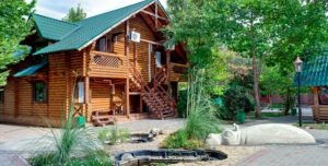 Санаторий «Полтава» Крым. Деревянный сруб (7 корпус)