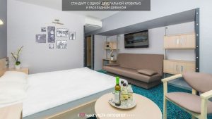 3 м улучш. с двуспальной кровтаью и диваном